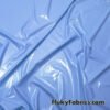 Baby Blue Imitation Latex Fabric – Glossy Liquid Look with 4-Way Stretch