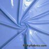 Baby Blue Imitation Latex Fabric – Glossy Liquid Look with 4-Way Stretch