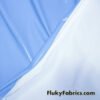 Baby Blue Imitation Latex Fabric – Glossy Liquid Look with 4-Way Stretch