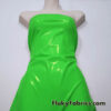 Bright Green Color Imitation Latex Fabric – Glossy Liquid Look with 4-Way Stretch