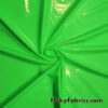 Bright Green Color Imitation Latex Fabric – Glossy Liquid Look with 4-Way Stretch