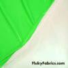Bright Green Color Imitation Latex Fabric – Glossy Liquid Look with 4-Way Stretch