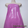 Ultra Pink Color Imitation Latex Fabric – Glossy Liquid Look with 4-Way Stretch