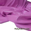 Ultra Pink Color Imitation Latex Fabric – Glossy Liquid Look with 4-Way Stretch
