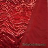 Zebra/Tiger Candy Red Metallic Foil on Crimson Red Crushed Velvet Fabric