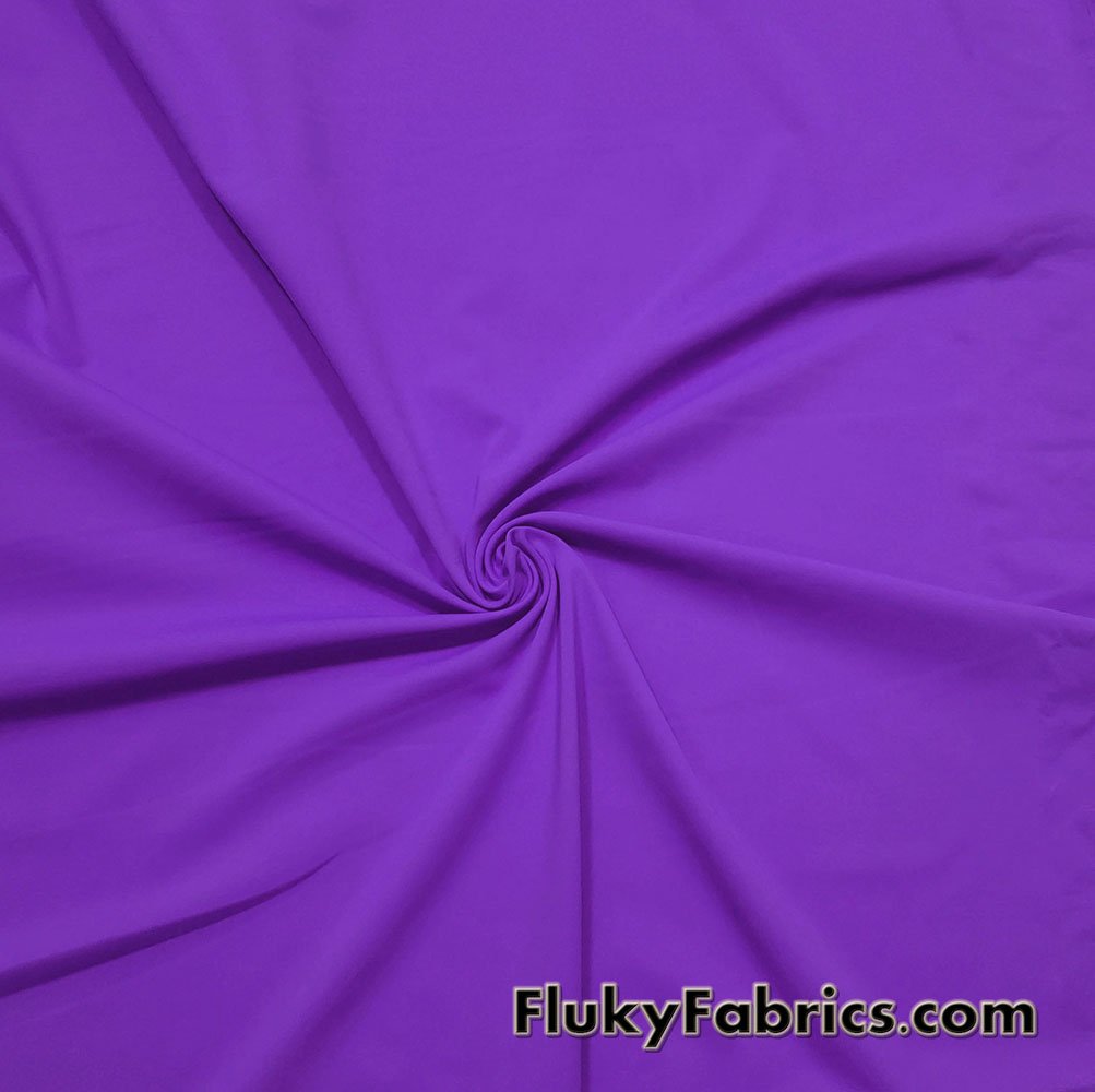 High-Quality Electric Purple 4-Way Stretch Poly Spandex Fabric - Medium  Weight