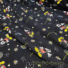 Cartoon Extravaganza on Black – Liverpool Knit Fabric for Adorable Creations