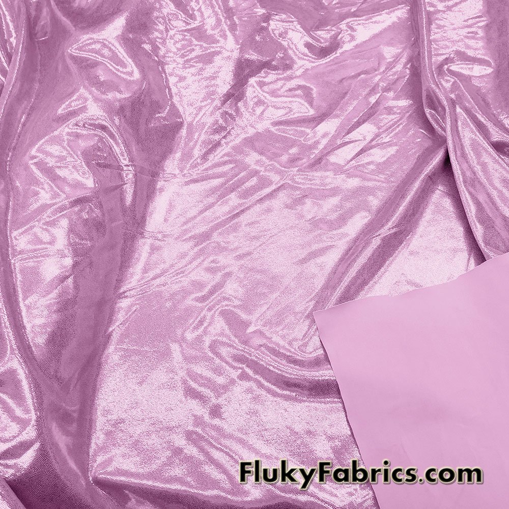 Ultra Pink Color Imitation Latex Fabric - Glossy Liquid Look with 4-Way  Stretch by The Yard 