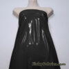 Black Imitation Latex Fabric – Glossy Liquid Look with 4-Way Stretch