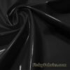Black Imitation Latex Fabric – Glossy Liquid Look with 4-Way Stretch