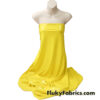 Bright Yellow Imitation Latex Fabric – Glossy Liquid Look with 4-Way Stretch
