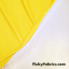 Bright Yellow Imitation Latex Fabric – Glossy Liquid Look with 4-Way Stretch