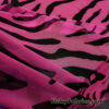 Hot Pink and Black Abstract Animal Print 4-Way Stretch Mesh Sheer Spandex Fabric