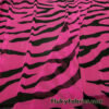 Hot Pink and Black Abstract Animal Print 4-Way Stretch Mesh Sheer Spandex Fabric