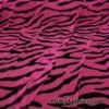 Hot Pink and Black Abstract Animal Print 4-Way Stretch Mesh Sheer Spandex Fabric