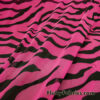 Hot Pink and Black Abstract Animal Print 4-Way Stretch Mesh Sheer Spandex Fabric