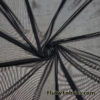 Black Power Mesh Fabric - 4-Way Stretch Sheer Nylon Spandex for Swimwear, Lingerie, Costumes, and Apparel @flukyfabrics
