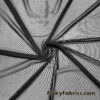 Black Power Mesh Fabric – 4-Way Stretch Sheer Nylon Spandex