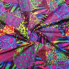 Multicolor Safari Patchwork Animal Print Nylon Spandex Fabric – 4-Way Stretch, 58/60″ Wide