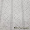 Off White Faux Crochet 4-Way Stretch Nylon Spandex Fabric