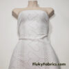 Off White Faux Crochet 4-Way Stretch Nylon Spandex Fabric
