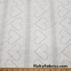 Off White Faux Crochet 4-Way Stretch Nylon Spandex Fabric