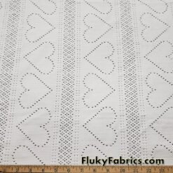 Off White Faux Crochet 4-Way Stretch Nylon Spandex Fabric - Ideal for Swimwear, Dancewear, Activewear & More @flukyfabrics