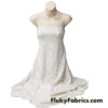 Off White Faux Crochet 4-Way Stretch Nylon Spandex Fabric