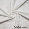 Off White Faux Crochet 4-Way Stretch Nylon Spandex Fabric
