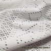 Small Hearts Off White Faux Crochet 4-Way Stretch Nylon Spandex Fabric