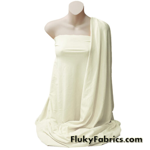 Light Cream 4-Way Stretch Nylon Spandex Fabric