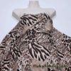 Wild Cat Patchwork: 4-Way Stretch Brown Animal Print Nylon Spandex Fabric