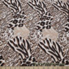 Wild Cat Patchwork 4-Way Stretch Brown Animal Print Nylon Spandex Fabric at flukyfabrics.com