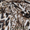 Wild Cat Patchwork: 4-Way Stretch Brown Animal Print Nylon Spandex Fabric