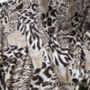 Wild Cat Patchwork: 4-Way Stretch Brown Animal Print Nylon Spandex Fabric