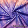 Abstract Tie Dye with Clear Foil Snake Skin 2-Way Stretch Spandex Fabric – Purple, Orange & Violet