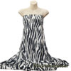 Bold Black & White Animal Print Nylon Spandex Fabric