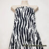 Bold Black & White Animal Print Nylon Spandex Fabric