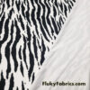 Bold Black & White Animal Print Nylon Spandex Fabric
