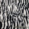 Bold Black & White Animal Print Nylon Spandex Fabric