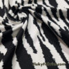 Bold Black & White Animal Print Nylon Spandex Fabric