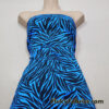 Bold Blue & Black Animal Print 4-Way Stretch Poly Spandex Fabric