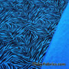 Bold Blue & Black Animal Print 4-Way Stretch Poly Spandex Fabric