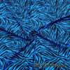 Bold Blue & Black Animal Print 4-Way Stretch Poly Spandex Fabric