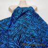 Bold Blue & Black Animal Print 4-Way Stretch Poly Spandex Fabric