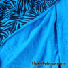 Bold Blue & Black Animal Print 4-Way Stretch Poly Spandex Fabric