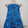 Bold Blue & Black Animal Print 4-Way Stretch Poly Spandex Fabric