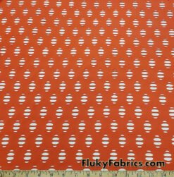 Burnt Orange Laser Cut 4-Way Stretch Poly Spandex Fabric