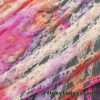 Light Peach 4-Way Stretch Floral Lace Fabric with Tie-Dye Design