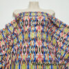 Psychedelic Stained Glass Ikat Print 4-Way Stretch Nylon Spandex Fabric